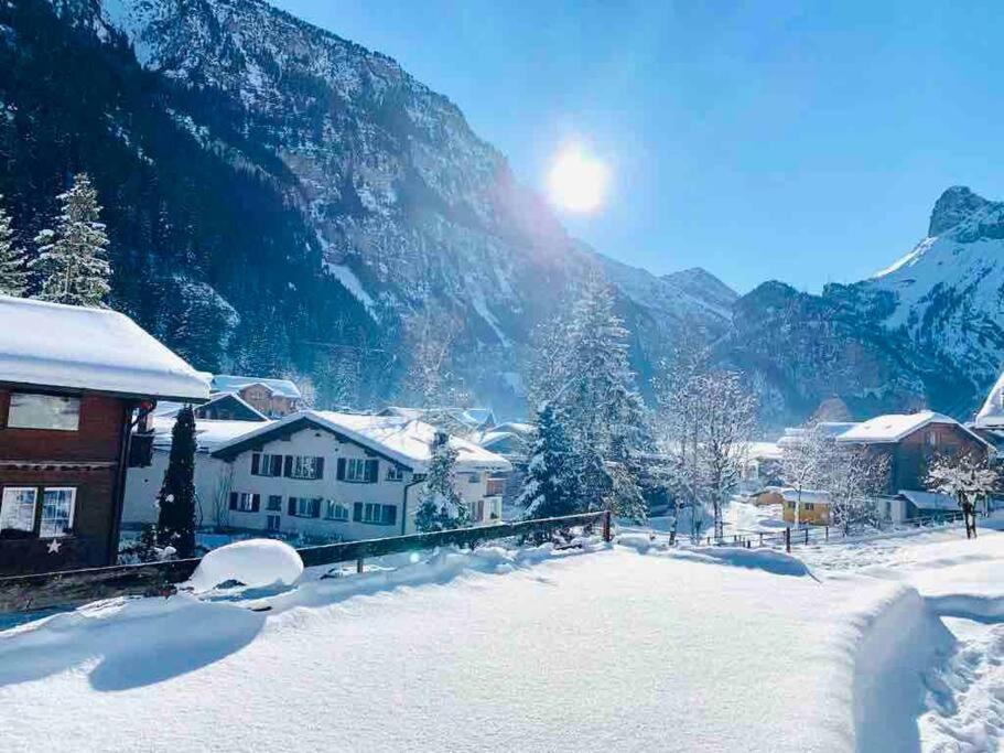 Cozy Apartment In Vintage House In Kandersteg Buitenkant foto